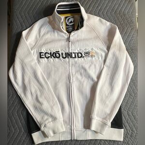 Ecko Unlimited Men's White and Black Jacket